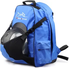 UNISTRENGH Professional Horse Riding Boot Bag Helmet Bag Unisex Equestrian Backpack English Boot Carry All Bag with Hat Compartment