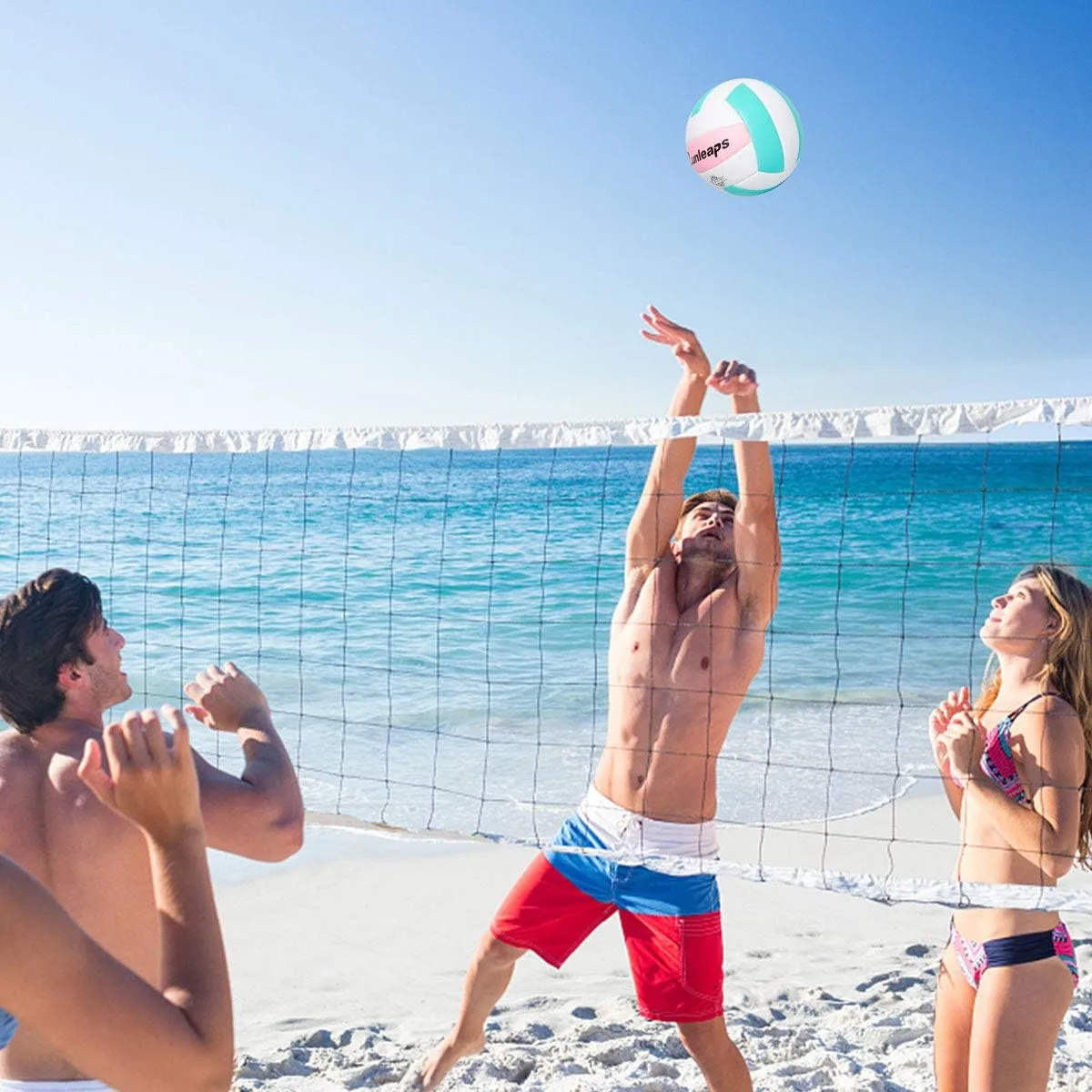 Volleyball, Waterproof Indoor Outdoor Volleyball for Beach Game Gym Training (Official Size 5)