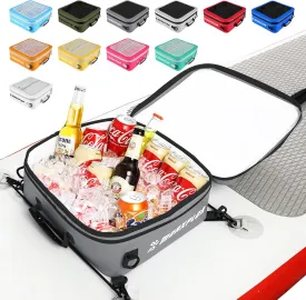 Waterproof PVC Paddleboard Cooler Deck Bag - 12 Can Soft Insulated Cooler for Paddleboarding, Camping, Kayaking