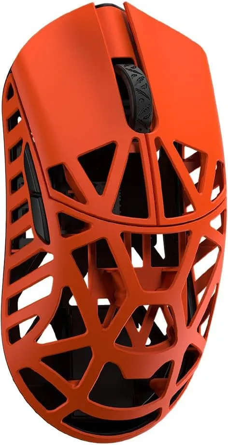 WLMOUSE Beast X Max Wireless Gaming Mouse - 8KHz Polling Rate, 42g Magnesium Alloy, PAW3950HS Sensor, Customizable DPI, OM & TTC Switches P2 (Fire Orange(OM Switch))