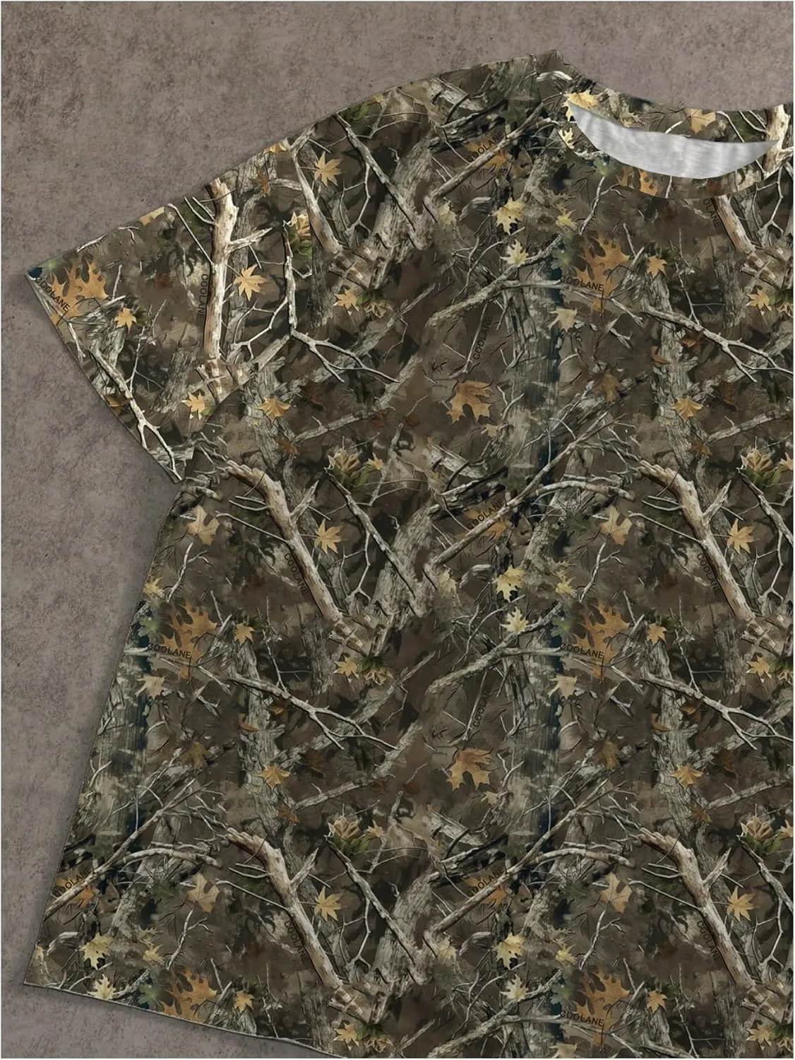 Women's Camo Shirt Tees Crew Neck Drop Shoulder Short Sleeve Camouflage T Shirt Tops Turkey Hunting Shirt