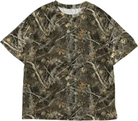 Women's Camo Shirt Tees Crew Neck Drop Shoulder Short Sleeve Camouflage T Shirt Tops Turkey Hunting Shirt