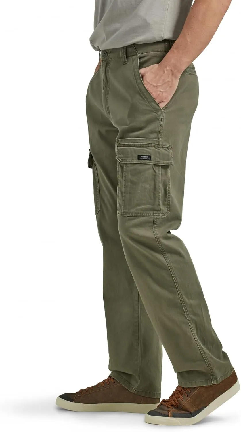 Wrangler Authentics Men's Relaxed Fit Stretch Cargo Pant