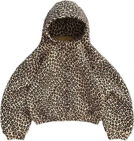 Y2k Cheetah Print Hoodie Pullover Vintage Leopard Print Hoodie Aesthetic Sweatshirt Trendy Graphic Streetwear Hoodies